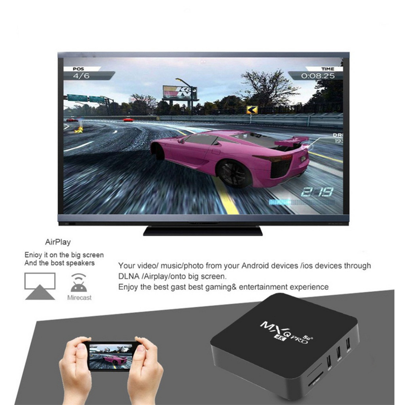 5G 4K 1080P Set Top Box Smart Tv Box Android Ondersteuning Ethernet 2.4G Wifi Draadloze Netwerk media Speler Tv