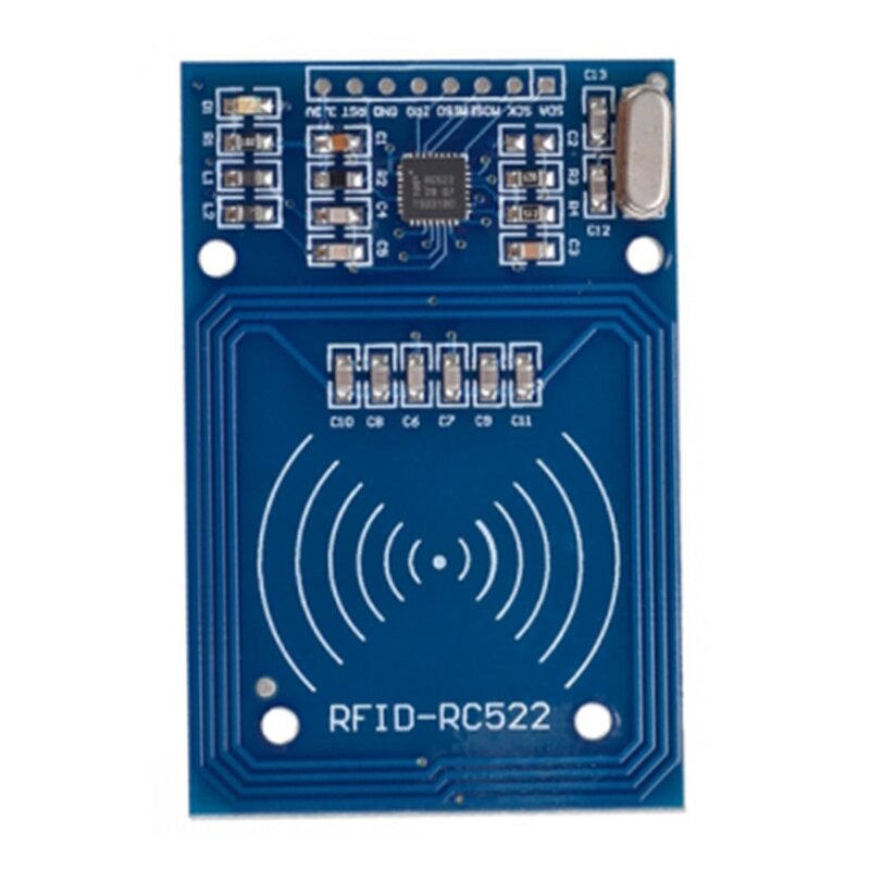 1 pces rc522 cartão de leitura antena rf rfid leitor ic cartão proximidade módulo MFRC-522 + chave mini placa alto desempenho