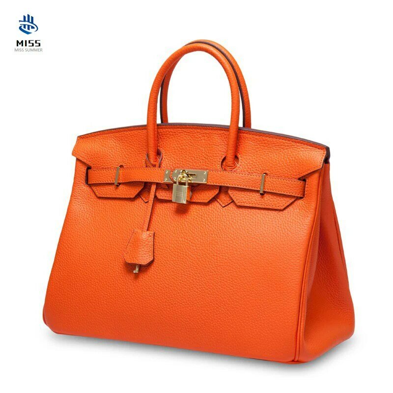 2020 new 100% Genuine leather handbag Luxury design First layer cowhide Stylish pebbled platinum bag Ladies handbag shoulder bag