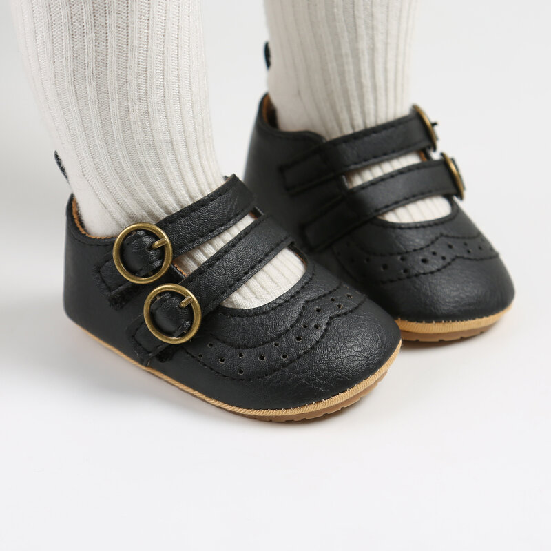 Vintage รองเท้าเด็ก2023เจ้าหญิงเด็กวัยหัดเดินรองเท้านุ่มลื่นรองเท้าแฟชั่นรองเท้าเด็กแรกเกิดทารกหัดเดิน