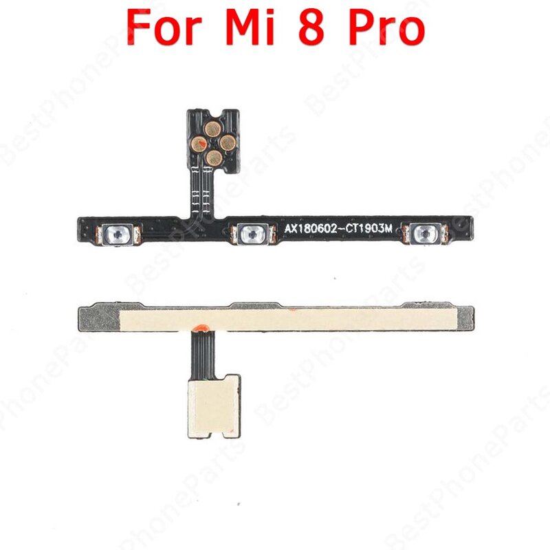 Voor Xiaomi Mi 8 Lite Mi8 Pro Zijknop Schakelaar Volume Onderdelen Sleutel Mute Power On Off Flex Kabel