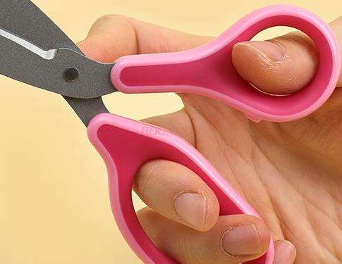 school supplies Children's safety scissors mini cute round head does not hurt hand paper-cut art scissors