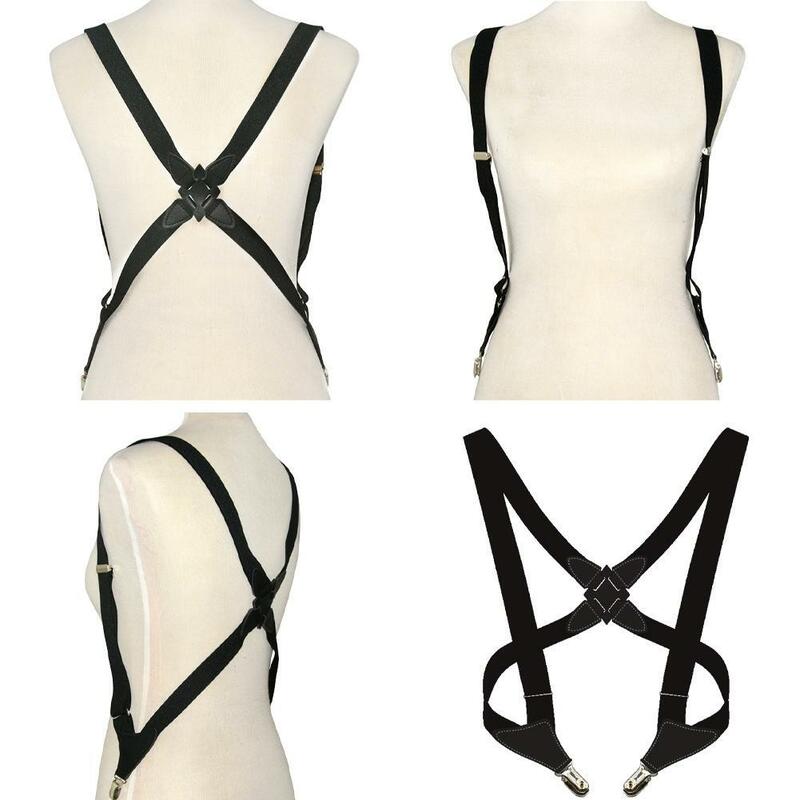 Adjustable Men's Suspenders Braces X Shape Suspender Clip-on Belt Straps Elastic Adult Suspensorio Apparel Accessories New Hot