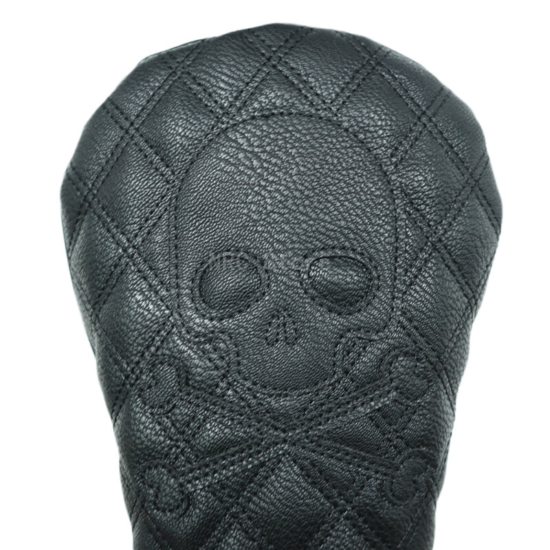 1Pcs For Driver Golf Club Head Cover  PU leather Fashion Black  Skeleton Black