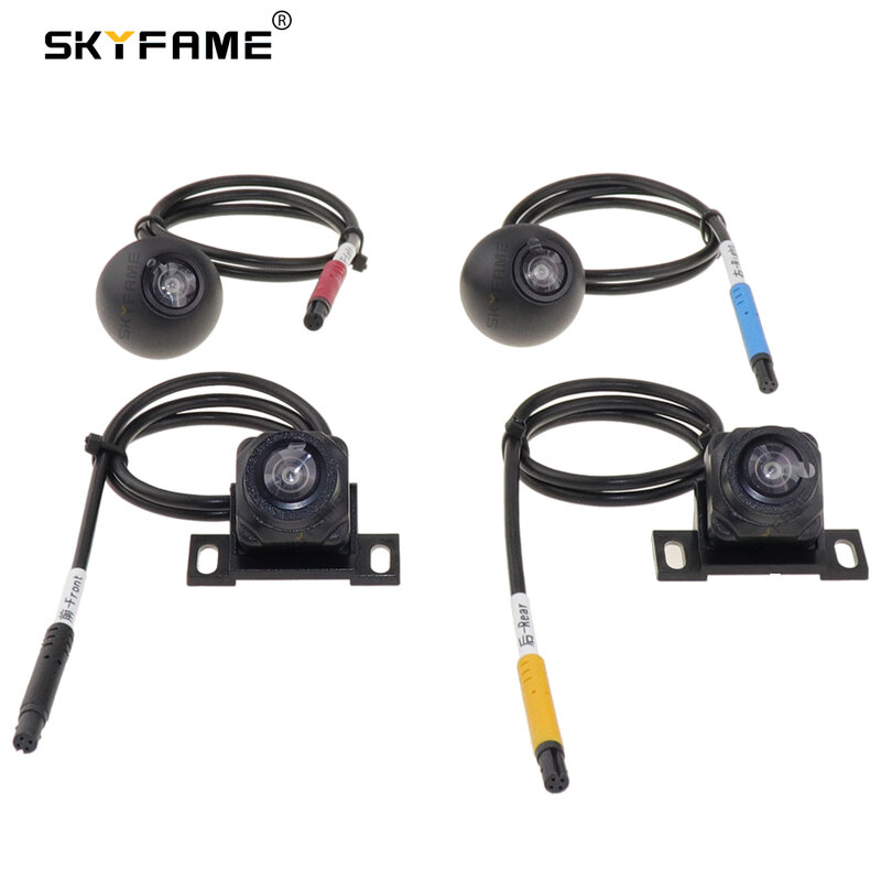 SKYFAME-Adaptador de arnés de cableado para coche, decodificador de Radio Android, cableado de potencia para cámara panorámica de 360 grados, 16 pines