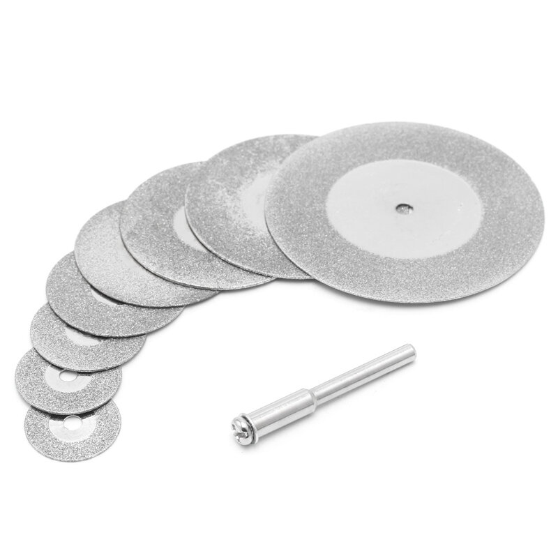 5pcs 16/18/20/25/30/35/40/50mm Diamonte Cutting Discs & Drill Bit Shank For Rotary Tool Blade Drop shipping