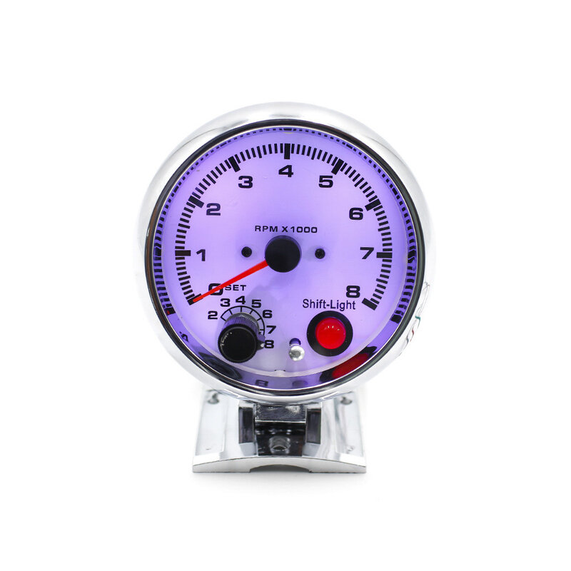 12V 3.75 "95mm Auto Auto-Tachometer Tacho Gauge 0 ~ 8000 RPM Meter Universal Auto Motor 7 farben Einstellbare Led Meter Pointer RPM