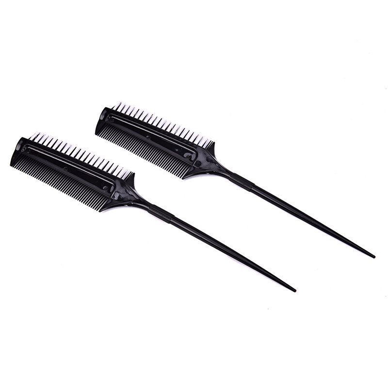 Professional Hairdressing Double Side Dye Comb With Nylon Hair Drying Brush Tinting Combs Hair Color Brush Hair Styling Tools