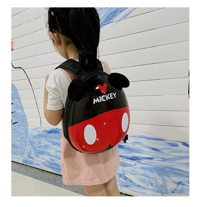 حقيبة ظهر ميكي ميني بتصميم كارتوني حقيبة ظهر صغيرة لطيفة على شكل قشر البيض حقيبة مدرسية للأولاد والبنات حقيبة أطفال