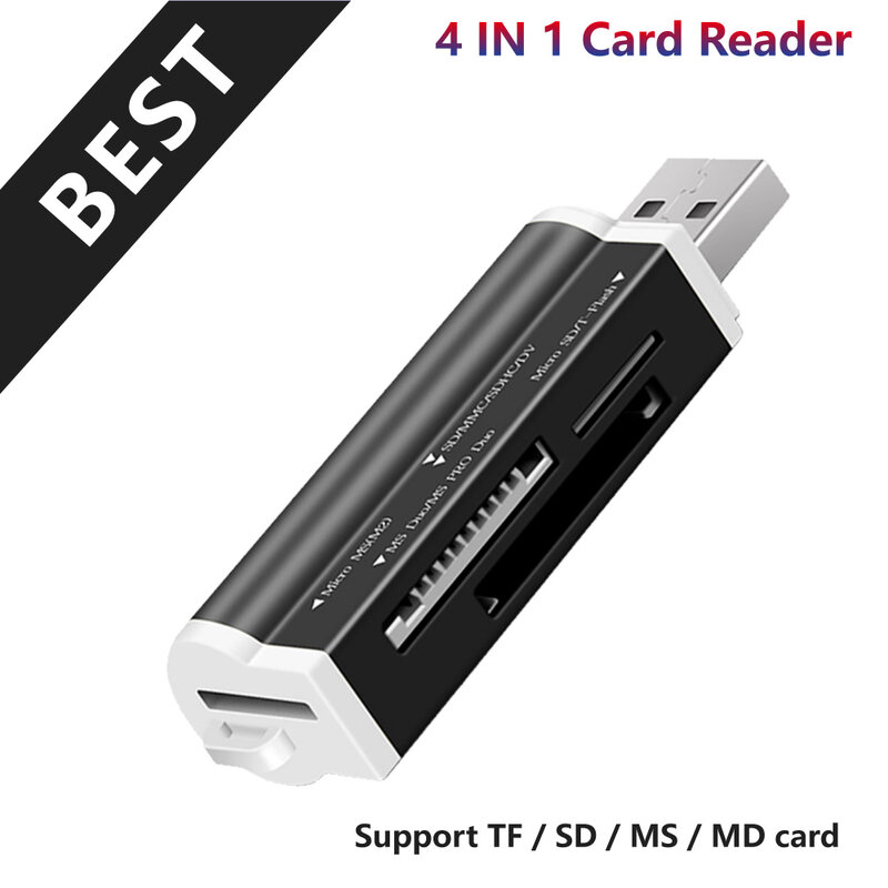 Smart All In One Card Reader Multi In 1 SD/SDHC/MMC/RS MMC/TF/microSD MS/MS PRO/MS DUO M2 Card Reader