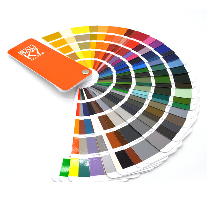 Oryginalna niemiecka karta kolorów RAL międzynarodowy standard wykres koloru Ral K7 do malowania 213 kolorów z pudełkiem