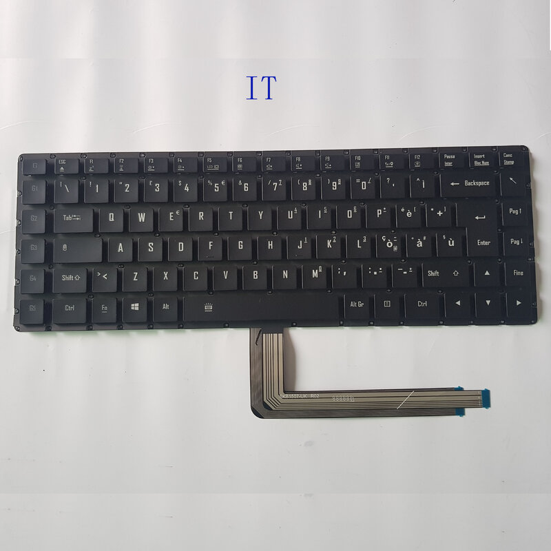 لوحة مفاتيح شفافة لأجهزة الكمبيوتر المحمول Gigabyte AERO 14 27703-KR641-G30S SKB1507-KR 27703-US641-G30S SKB1507-US بدون إطار