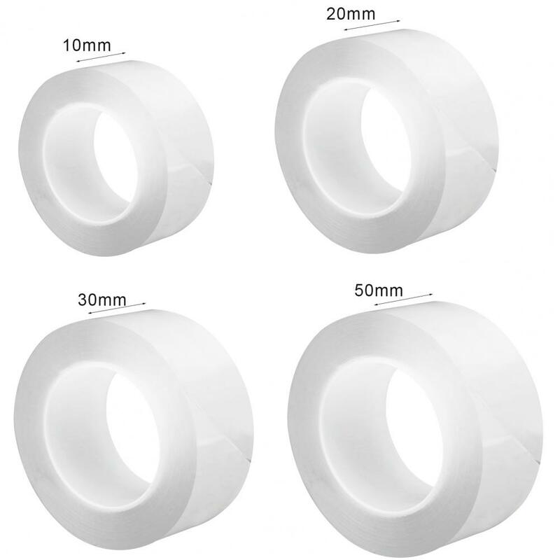 Cinta adhesiva transparente de doble cara para el hogar, cintas impermeables de cocina, 300cm, 10/20/30/50mm