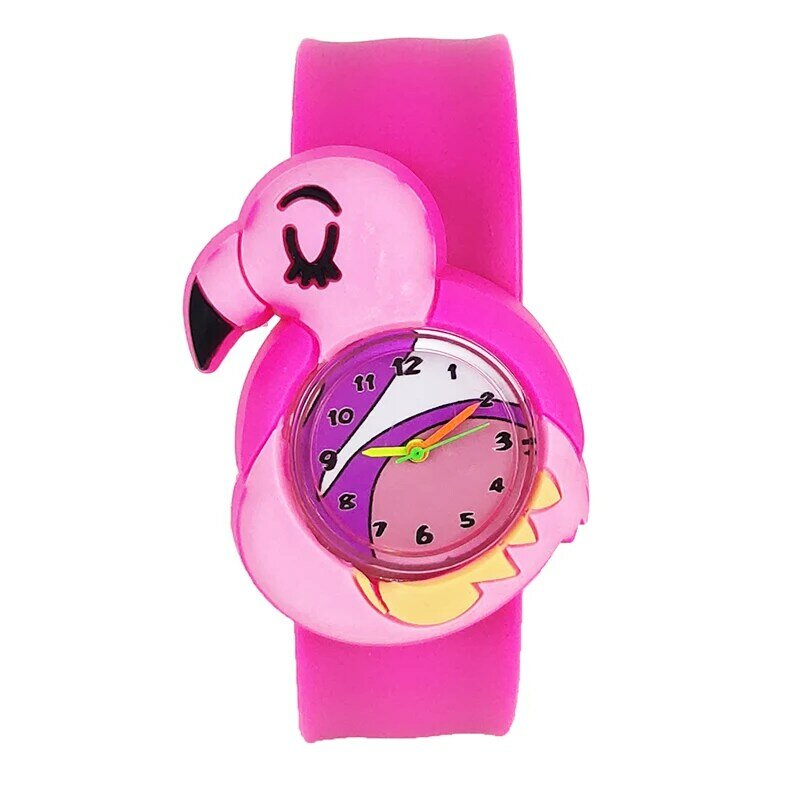 Relógio infantil de quartzo para meninos e meninas, 16 tipos de relógio circular de desenho animado, tartaruga, pato, cinturão, presente de aniversário para crianças