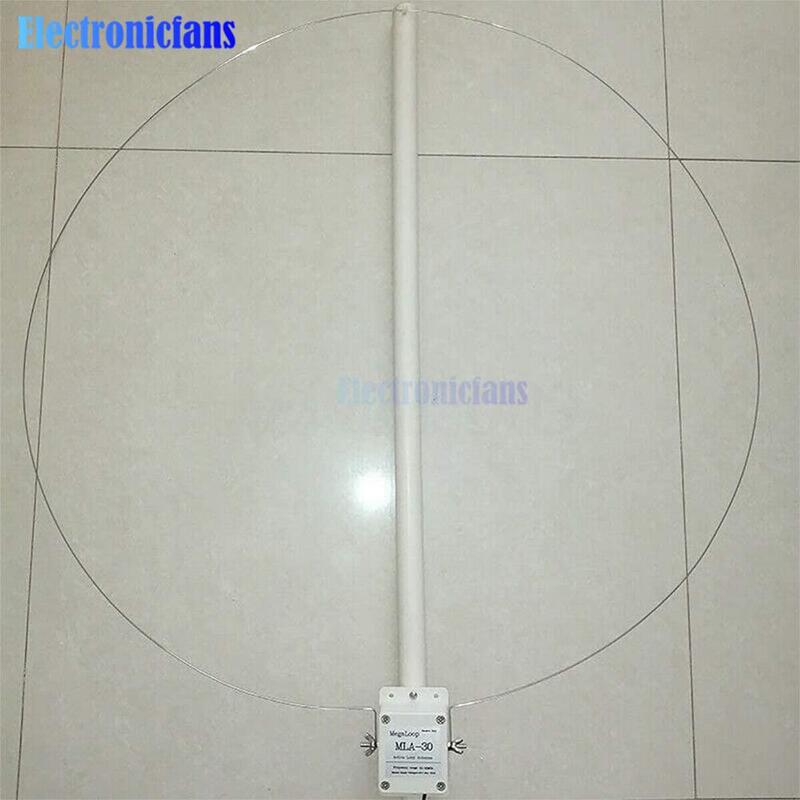 MLA-30 + (plus) antenne de réception active en anneau 0.5-30MHz antenne de boucle SDR antenne à onde courte moyenne à faible bruit