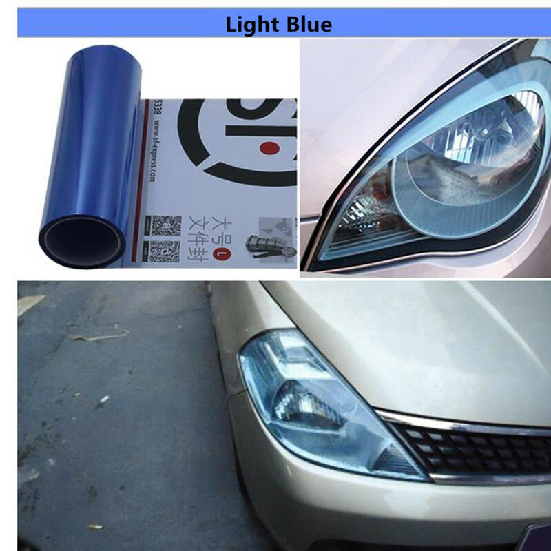 30X120/60Cm Auto Light Koplamp Achterlicht Tint Styling Waterdichte Beschermende Vinyl Film Tintting Auto Sticker Accessoires