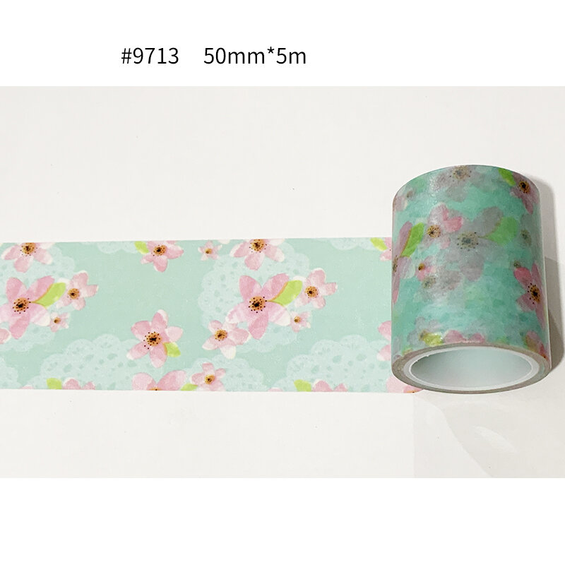 Cinta de Papel washi de color sólido, cinta ancha washi, diseño de patrón básico