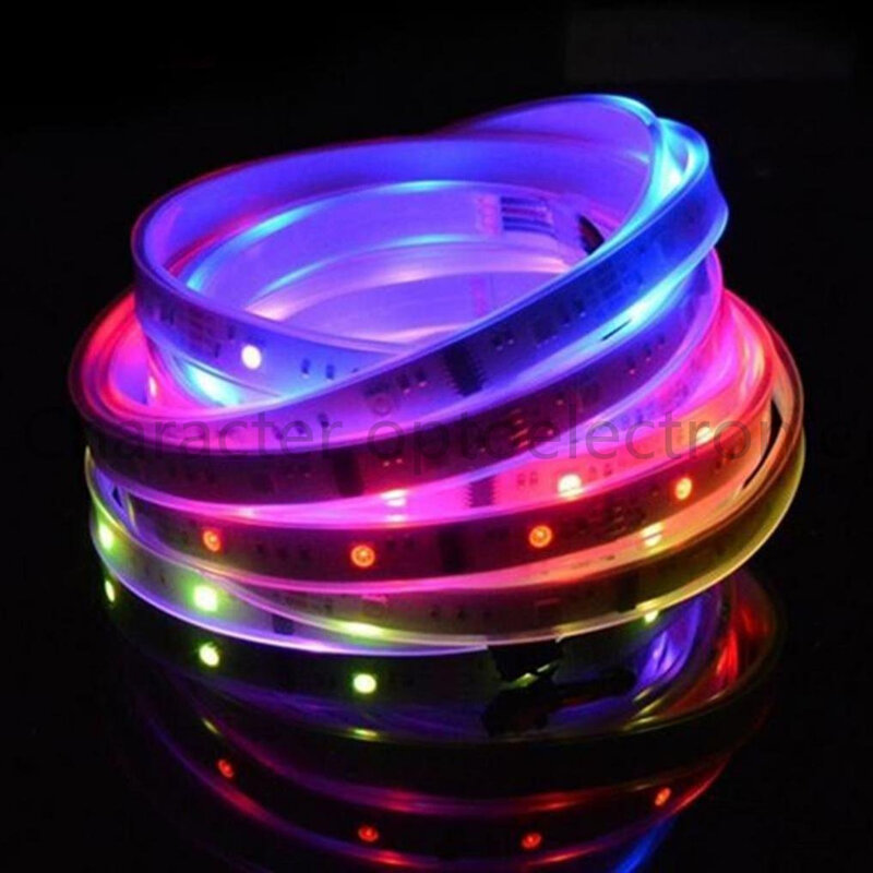 Tira de luces Led de colores para el hogar, tira de luces LED RGB de 12V de CC, 6803 IC Digital, 5050,30Led/m, 5m, 150LED, color mágico de ensueño, 5050 RGB, IP30/IP67, resistente al agua