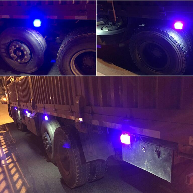 Luz de led para caminhão/trailer, 4 peças, 24v, para borda, luz de sinal, à prova d'água, estacionamento, marcador lateral, indicador de segurança