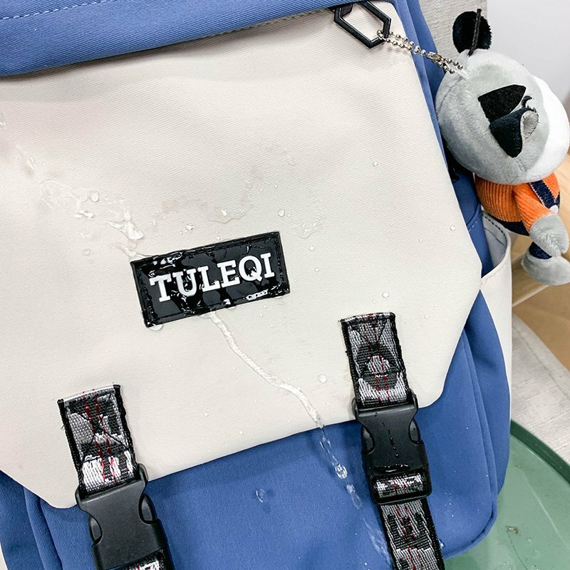 Unisex Original Backpacks Boys  Backpack School Bags  for Teenage Girls Nylon Cute  Pendant Waterproof Shoulder Travel Bags 9.29