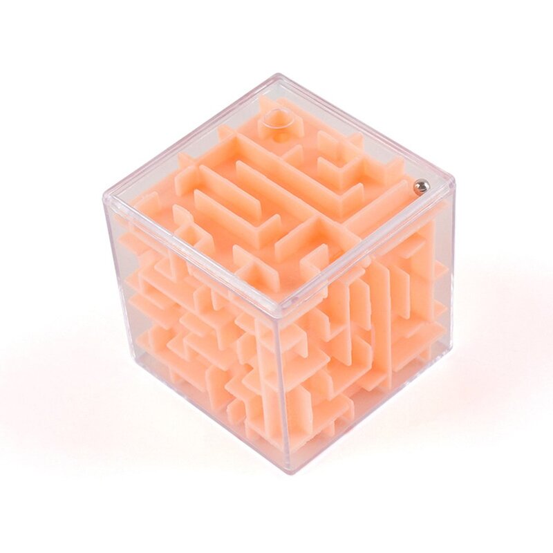 1pc 3d labirinto bola rotação cubo profissional velocidade quebra-cabeça cubo com adesivos crianças cérebro teaser cubo mágico brinquedos cor aleatória