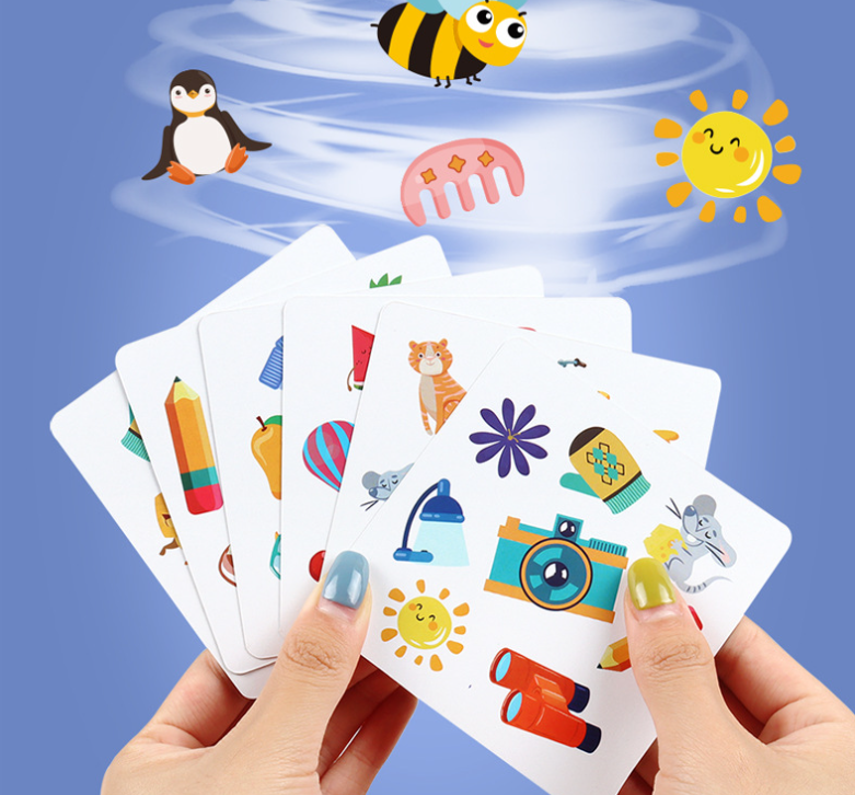 Jouet de réflexion logique éducative, cartes à rabat folles, jeu de Cognition, entraînement du cerveau, jeu de Table interactif pour enfants et parents