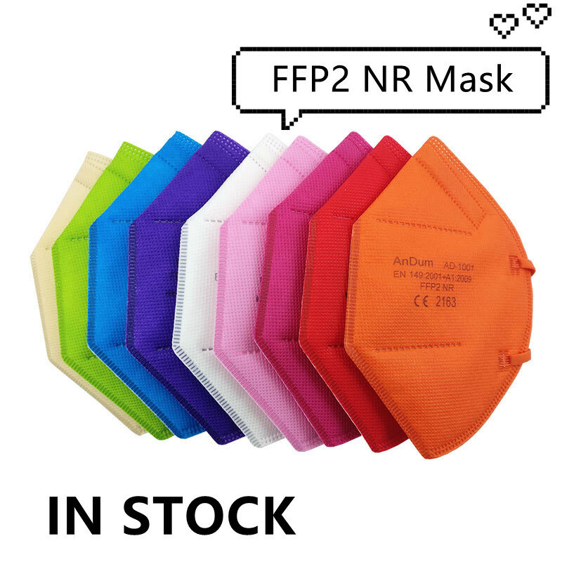 5層ffp2フェイスマスク,20ユニット,ファッショナブルなカラフルな呼吸多機能レスピレーター,Anti-PM2.5,17色,在庫あり