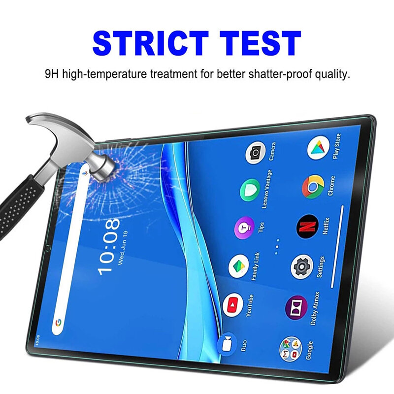 Protetor de tela de vidro temperado para lenovo smart tab m10 fhd plus TB-X606F TB-X606X 10.3 polegada tablet película protetora 9h vidro