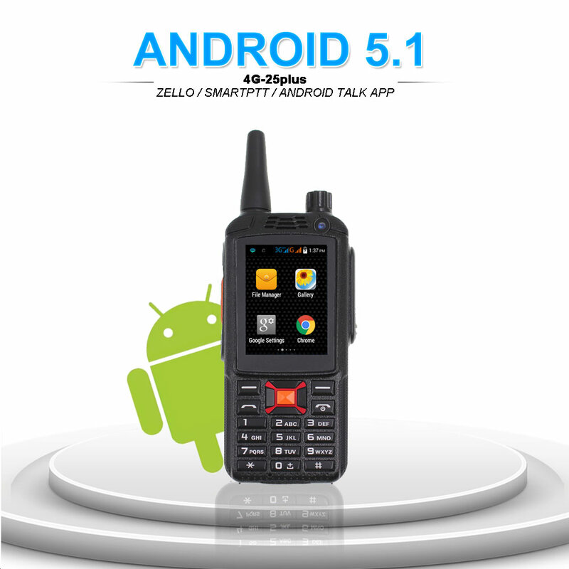Hot Sale UNIWA F25 2.4 Inch Touch Screen 4G EU/US Version POC Two Way Radio Android Walkie Talkie Intercom Zello Global Talking