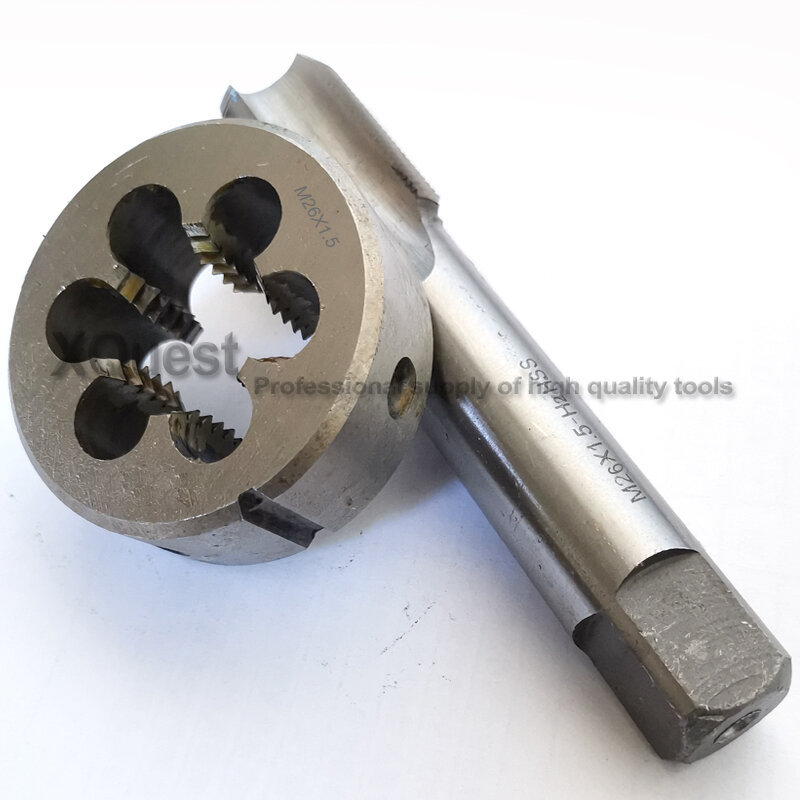 2 Pcs Metrik Thread Tap And Die Set M25 M26 M27 M28 M29 M30 Lurus Flute Plug Keran Dies M25X1 m26X1.5 M27X1.5 M28X2 M30X1.5