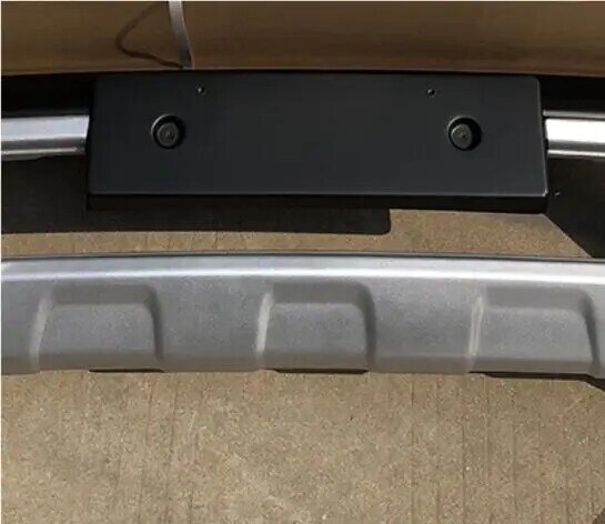 Car styling2015-2018 For Hyundai Tucson ABS front rear Bumper Protector Skid Plate coverRear Bumper Guard Protector Skid Plate