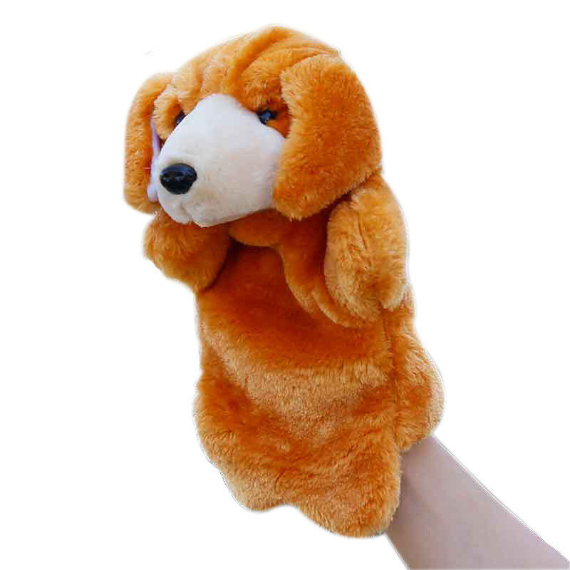 Animal Hand Puppet Cat Dolls Plush Hand Doll Early Education Learning Toys Children Marionetes Puppets for telling story