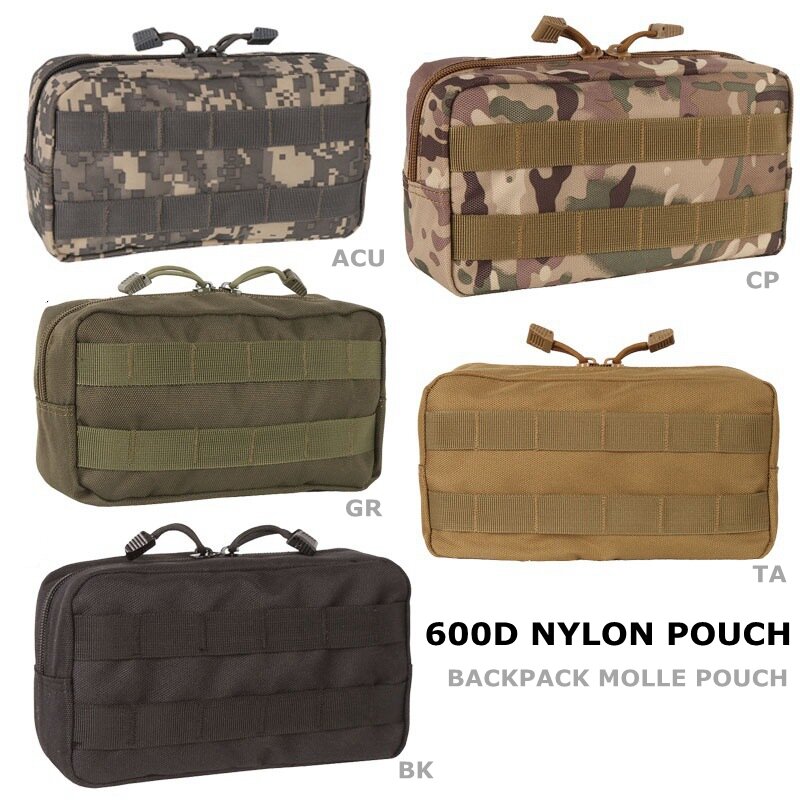 Tactical Molle Pouch Bag EDC Organizer Pouch Airsoft Grenade Pouch Soft Pocket Magzine Dump Drop Bag For Backpack Plate Carrier