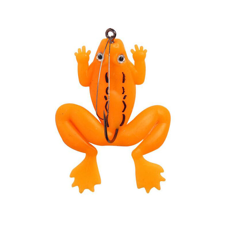 5pc Hot Sale New 6cm/5g Fishing Lure Artificial Fishing Silicone Bait Frog Lure with Hook Soft Fishing Frog Lures Fishing Tackle