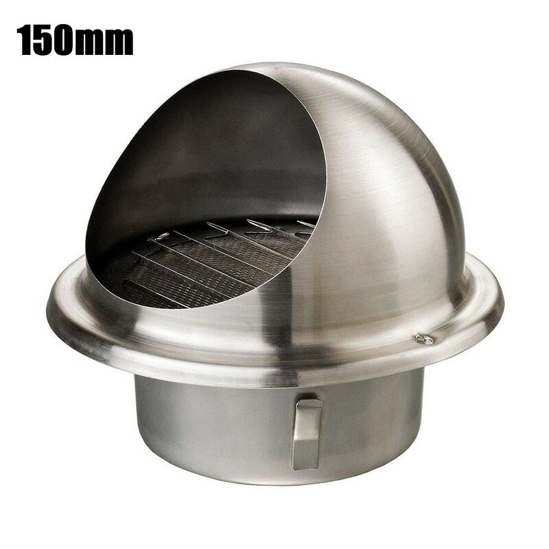 Stainless Steel Round Air Vent Ducting Wall Ceiling Ventilation Exhaust Grille Cover Outlet Heating Cooling Vents Cap Waterproof