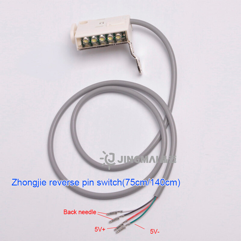 Zhongjie-style przełącznik ściegu wstecznego 75/140cm LED stopka ubrania światła samochodowe warsztaty przemysłowe akcesoria do szycia