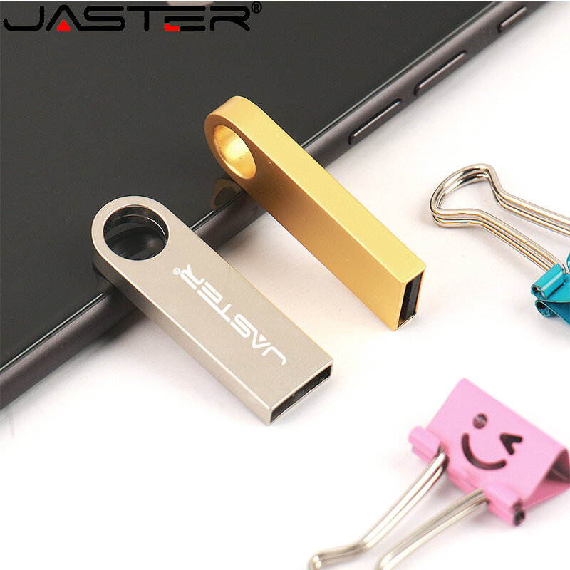 JASTER – Mini clé usb 2.0 étanche, support à mémoire de 4GB 8GB 16GB 32GB 64GB, lecteur flash, disque u, logo personnalisé, cadeau