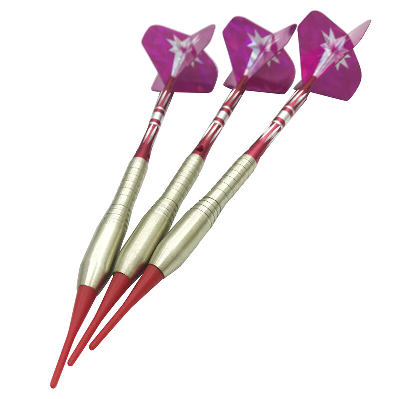 คุณภาพสูง3ชิ้น/เซ็ต19G ลูกดอกอุปกรณ์เสริมอาชีพ Soft Dart Match ลูกดอกทองแดงอลูมิเนียมเพลา dardos