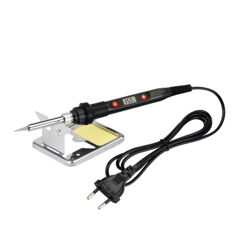 JCD-soldador eléctrico con pantalla Digital LCD, multímetro de temperatura ajustable, kit de soldadura, 80W, 220V, 908s