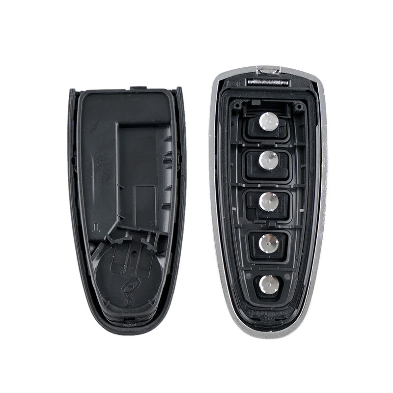Cangkang kunci mobil pengganti untuk Ford 2011-2015 Edge Escape Flex Explorer 5 tombol remot cangkang kunci Fob casing tidak terpotong pisau