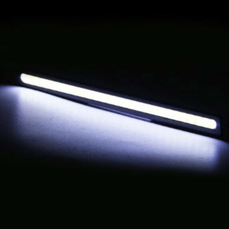 Impermeável LED Strip Light para carro, luz diurna, DC 12V, DRL, COB, barra de luz branca, luz de nevoeiro, automotivo, 1pc