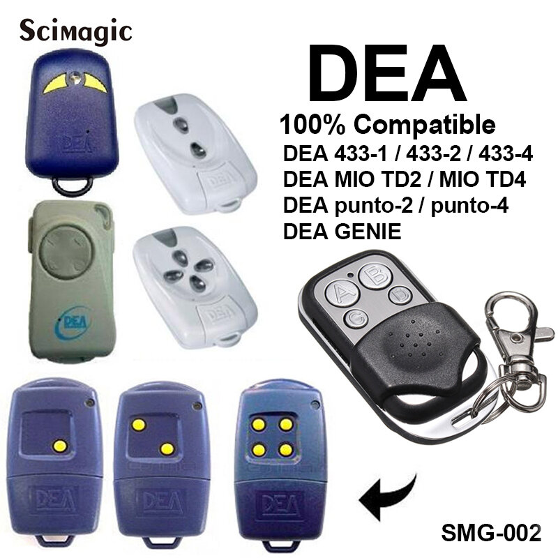 DEA 433-1 433-2 433-4 MIO MIO TD2 TD4 cancello porta del garage di telecomando di controllo di ricambio DEA a distanza garage codice fisso 433.92MHz