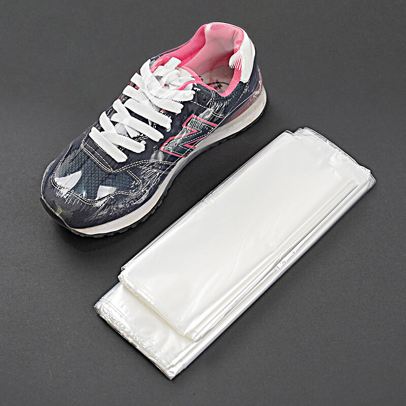 Sacchetto di pellicola termoretraibile in plastica POF da 50 pezzi sacchetto di avvolgimento termosaldato trasparente per scatola di scarpe