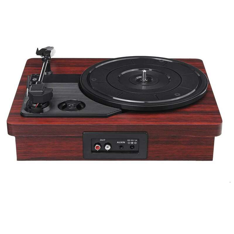 33, 45, 78 RPM LP Record Player bluetooth Built-in Speakers Antique Gramophone Turntable Disc Vinyl Audio RCA