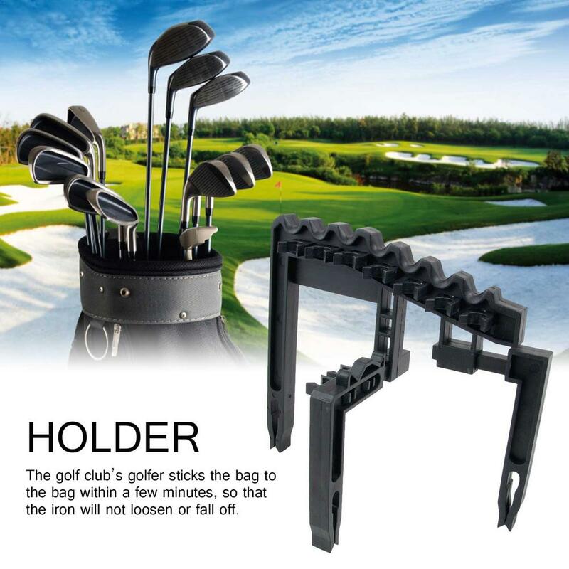 Прочный полезный кронштейн для клюшки для гольфа 9, держатель для клюшек из железа и АБС-пластика, укладчик подходит для любых размеров сумок, органайзер, держатель для клюшек для гольфа