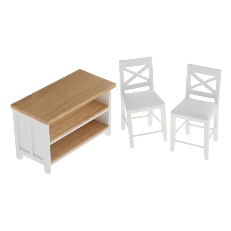 Ensemble de mini meubles de maison de courses, modèle de meubles en bois 1:12, cadeau de passe-temps, ornements de chambre à coucher et de salon