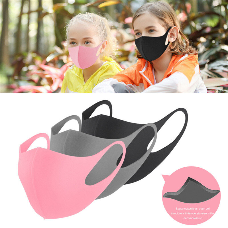 Anti poeira máscara protetora capa boca adulto crianças respirador lavável respirável máscara reutilizável