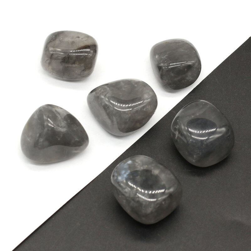 Pedra natural gem cabelo preto cristal áspero tanque de peixes decoração ornamentos jogar com brinquedos das crianças presentes espécime 20-30mm