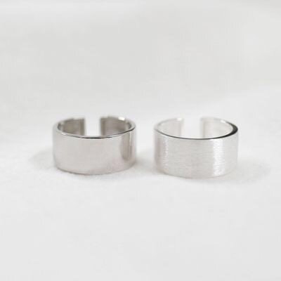 Кольцо женское серебряное, 925 пробы, гладкое, широкое, в стиле панк