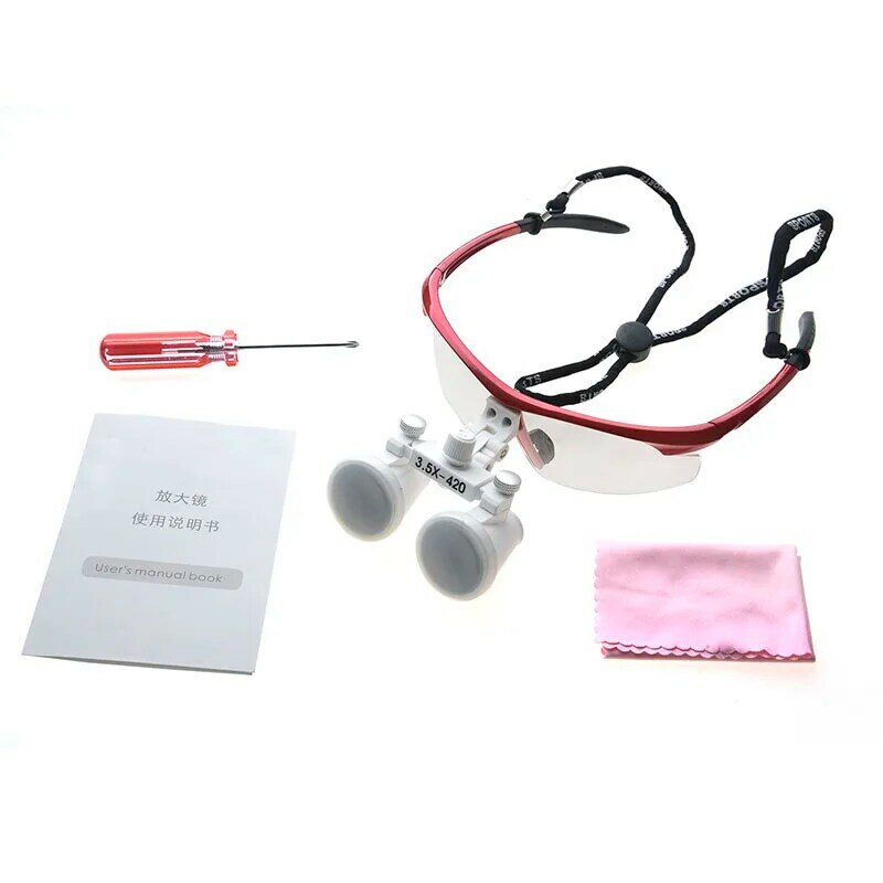 3.5X Magnification Without Led Light Binocular Dental Loupe Surgery Surgical Magnifier Medical Operation Loupes
